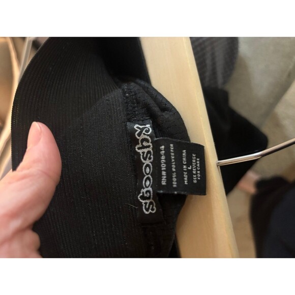 Stooshy Black Metallic Thread Accent Elastic Waistband Skirt - Picture 5 of 5